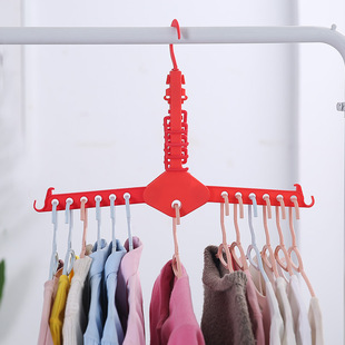 衣柜空间专家神奇魔术折叠伸缩多功能衣架家用收纳神器多层晾衣架