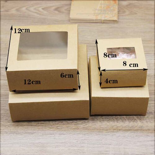 好货10pc Mulit size window box jewelry packing box white big