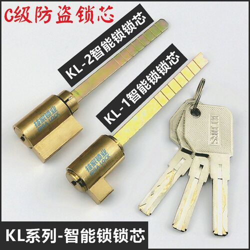 好货适用KLHBS海贝斯智能锁锁心适用HBS锁心带尾巴指纹锁锁心电子