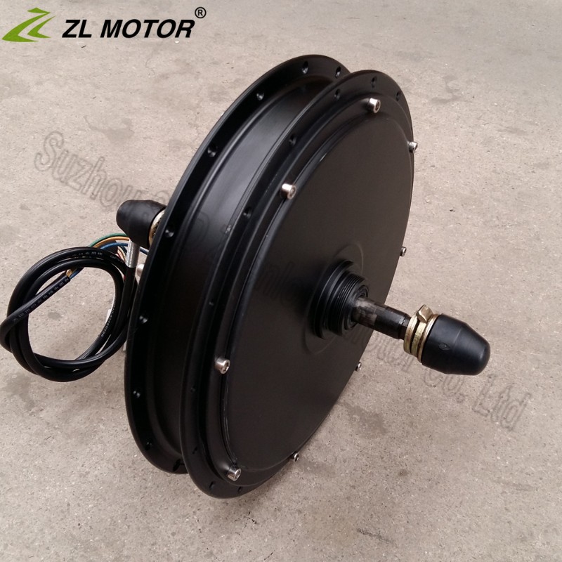山地自行车改装大功率辐条后驱电机48V-96v 1500W 前驱改装电机