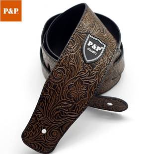 Leather guitar strap Pu bass electric guitar strap Guangzhou