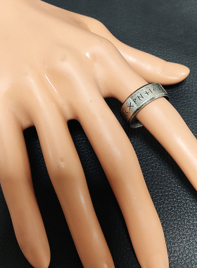 Stainless Steel Odin Viking Amulet Ring For Men Women Fashio