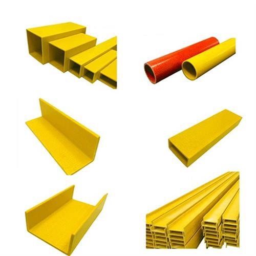 50型w材矩形g管玻璃钢角钢方管圆管日字槽钢方钢工字W钢玻纤拉挤