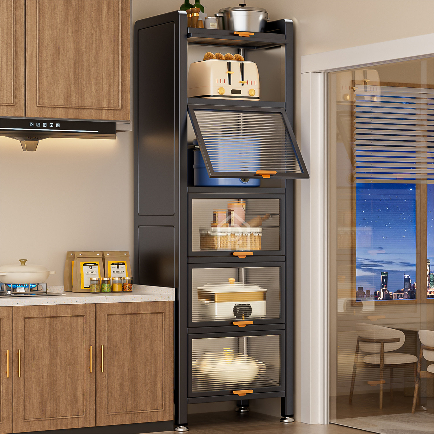 夹缝收纳柜厨房置物架家用超窄边柜多层卫生间缝隙铁皮柜储物柜子,厨房/烹饪用具,厨房置物架/置物柜/角架,淘宝优惠券,粉丝福利购,淘宝优惠卷