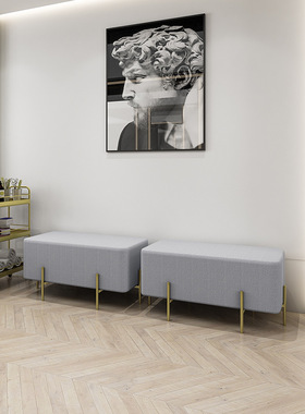 LCA01-14理发店等候椅网红美发发廊专用休闲休息区简约长条小沙发