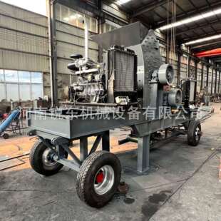 大型煤厂用煤块无筛底粉碎机二级煤渣双级破碎机小型煤矸石破石机