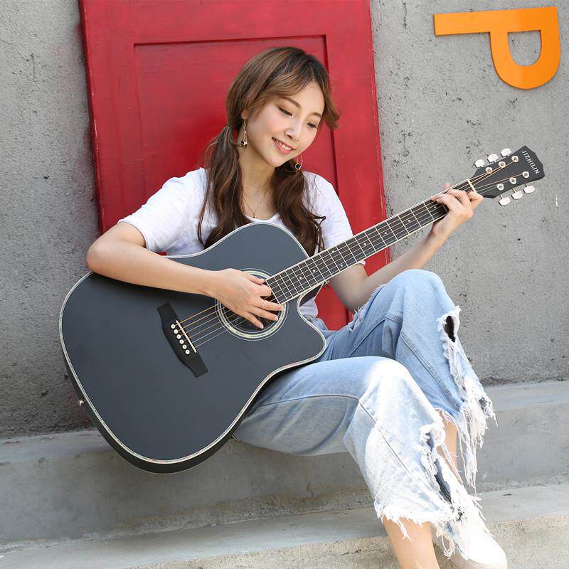 41寸民谣木吉他吉它学生新手练习入门男女通用乐器音乐实木经典