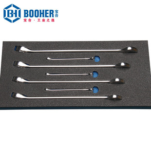 Booher宝合工具 7件套防滑型全抛光加长两用扳手组套BH1803009