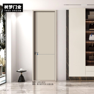 免漆生态室内门复合静音门碳晶实木门新中式简约风房间门卧室门