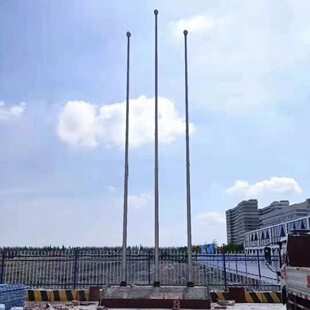 亿尔电动锥形国歌同步304不锈钢酒店15米材质旗杆规格齐全不易锈