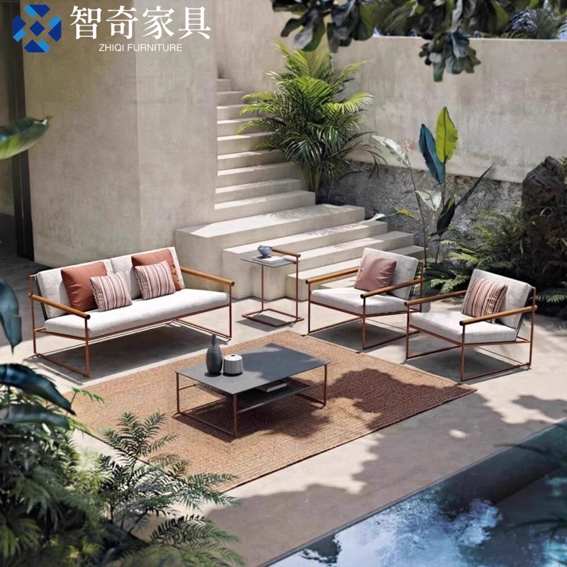 户外沙发桌椅露天阳台休闲绳椅组合茶几别墅庭院防晒防水室外家具