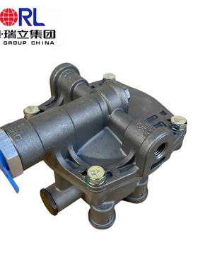 原厂半挂车超前紧急继动阀美式四孔同步富华桥中集挂车刹车阀