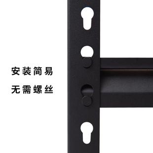 家用储物货架收纳架多层置物架黑色葫芦孔工具货架仓储仓库货架子