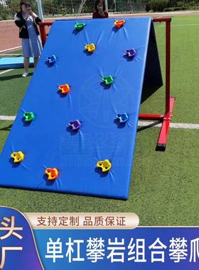 单杠攀岩墙儿组合童体适训能室内练攀爬架JBT早教体园育器材幼儿