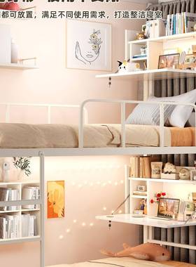 电桌宿舍床F98SSHS6脑桌折叠书简桌学习桌易学生上下铺悬空上可固