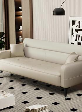 小户型双沙发两用客厅代简约奢奶油风现出租房公寓轻85981人民宿