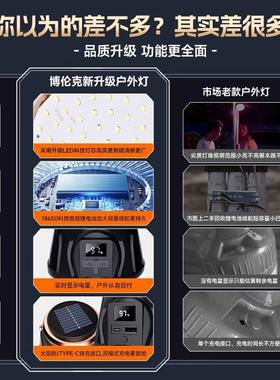 阳能户外灯灯露营家用急停电应灯地摊夜市摆摊太超亮充电照明9782