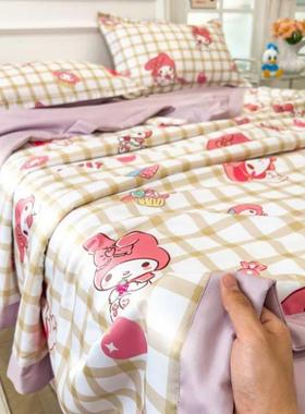 20洗套25年款印花被子刺绣毛巾绣花轻薄可77155水夏凉被四件纯棉