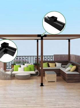 材栏底座不锈钢固定配件木柱配件藤梁支栅81121架凉棚木支架