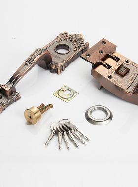 防盗入户门老虎锁铁门大门木门自动碰家用老门虎齿外87464庭装门