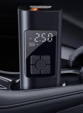 热销10857便携式你车载胎气泵轮电迷动手持汽车智能无线充打气泵