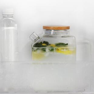开水冷水壶玻璃壶耐高温玻璃大容量冷藏高颜值凉水壶冰箱家用饮料