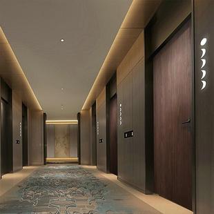 厂家现货静环保铝木门现代简漆约民宿门轻奢免烤房间双包套门办公