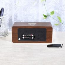 多功能快桌面手机无线三合一充新E款温61850度LD显示闹钟质木时钟