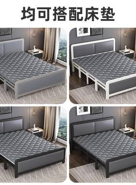 折叠床家用双拼人床简易午单休出租卧屋成人木板床81870室接人床