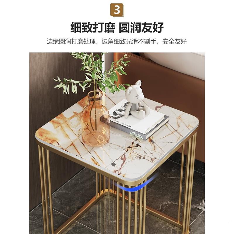 现代简约移轻奢厅沙阳发边几方几可动网红客角几台JOD小茶几方形