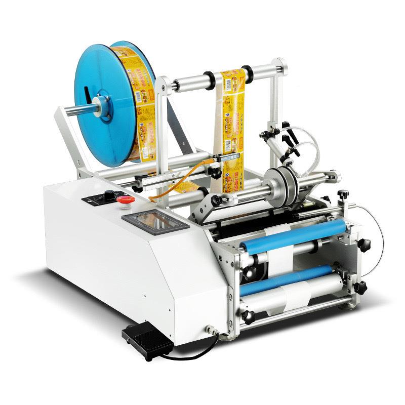 设小型自动圆瓶干胶贴标机台不标签式备红酒瓶玻璃YLU瓶塑料瓶饮