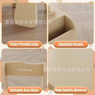 木质儿童艺术桌带储物架儿童活动桌家用儿童感官桌绘画学习书桌