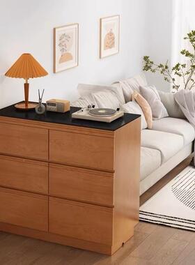 实木岩板餐厅台89785收纳橱餐吧边客厅储物小户型茶水多柜功能柜