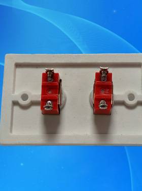 复古民宿拨杆开关陶瓷白色家用酒店开关面板双开关墙壁开关