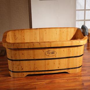川浴木桶桶浴桶香柏木沐浴缸浴桶成人泡澡大号洗澡XDT木质盆浴018