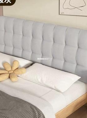 免洗技布床头靠25329垫科榻榻米软包大靠背碰人床头板双罩可定作