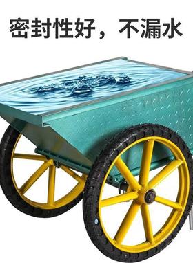 翻斗车车手推车建筑工搬运地养殖车上料灰斗拉砖拉粪车BNO垃圾独