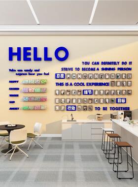 框员工风采装荣誉语展示照片墙51386he企业文化氛围相标办公室司