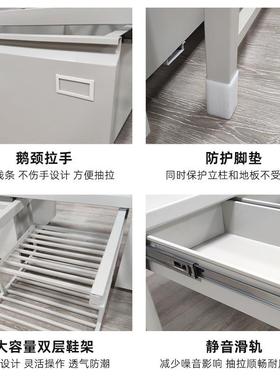 标准双制式床营房单人床上铺层铁62629床学习桌下内务柜梅花椅