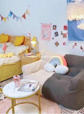 懒人发小户单出租屋人型榻榻米卧室双人简易房间网沙红NUV迷你小