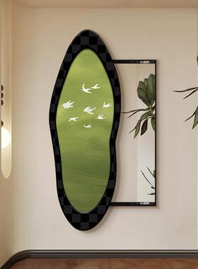 中古风镜燕玄穿关暗藏式可ZXH09115推拉全身镜装饰画入飞户门隐藏