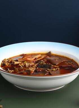 酒店餐具2水煮DLV鱼大盆碗家用20盘5款年新大汤碗商用子毛血旺盆