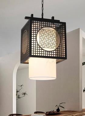 现代中新中式餐厅QMX铁艺吊具灯饭店大过厅道玄关灯古风民宿酒店