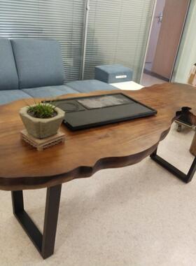 原木大14905板功夫台泡茶台桌椅组合实简约现代整阳板茶几木桌