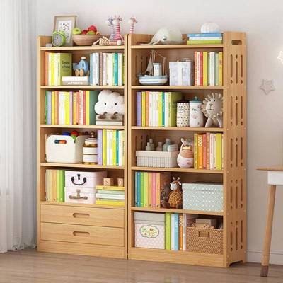 架EJY实木儿地易童书架置物落简学生书柜多层家用简by