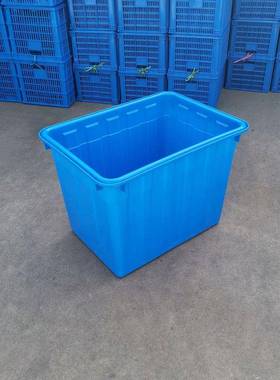 塑料箱水加厚服装厂L周转筐大号可带周轮转71257箱200水产养殖箱