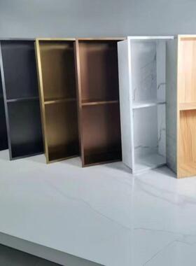 嵌现代简约CMJ不锈钢金种属壁龛多款式高端酒柜储物入客式厅收纳