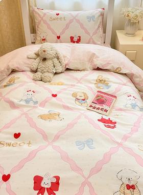 爱可上XLZ24121套下铺床单被三件套宿网舍单人床垫套寝室红学生床