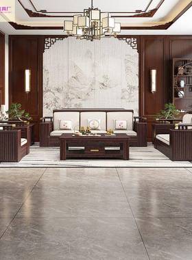 中木式资16308金檀沙发新中式轻奢环保家冬夏贵两用储物妃中国风