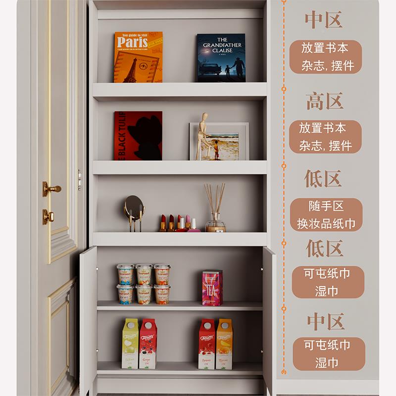 R0T门后室物架门后极窄置墙边I储F77TTS5T物柜卧门后极窄收纳柜书